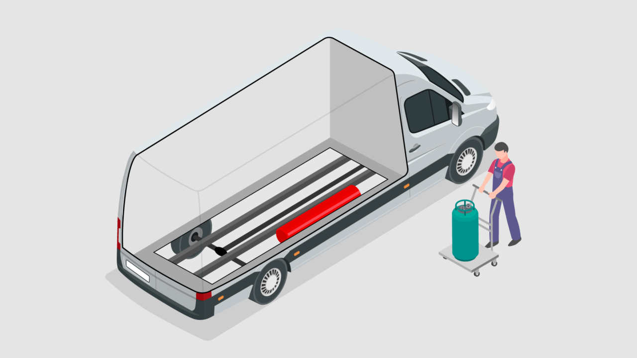 campervan gas storage system