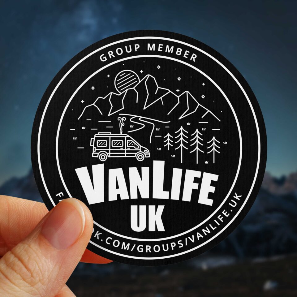 VanLife UK Sticker Decal Campervan Camper Facebook Group