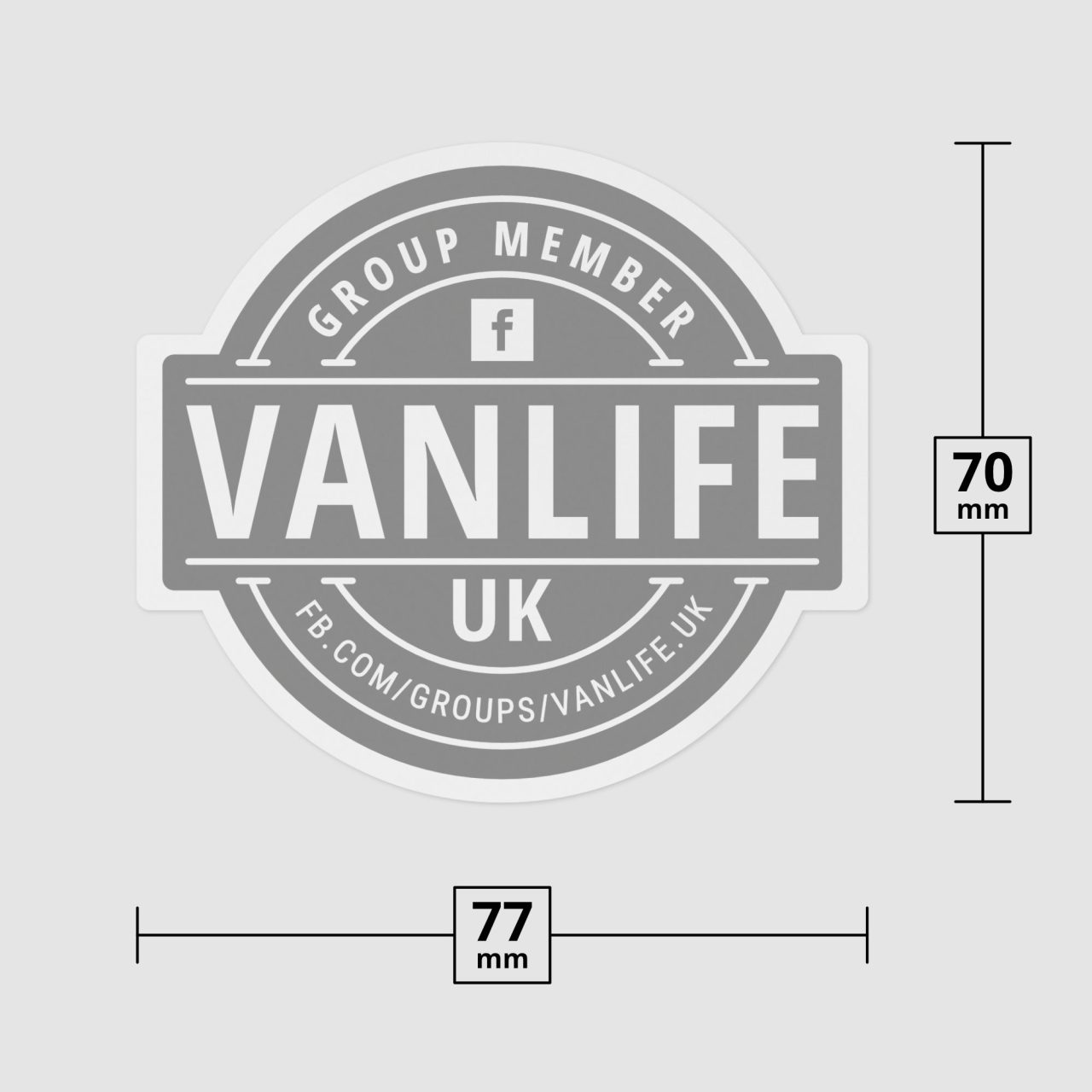 VanLife UK Sticker Campervan