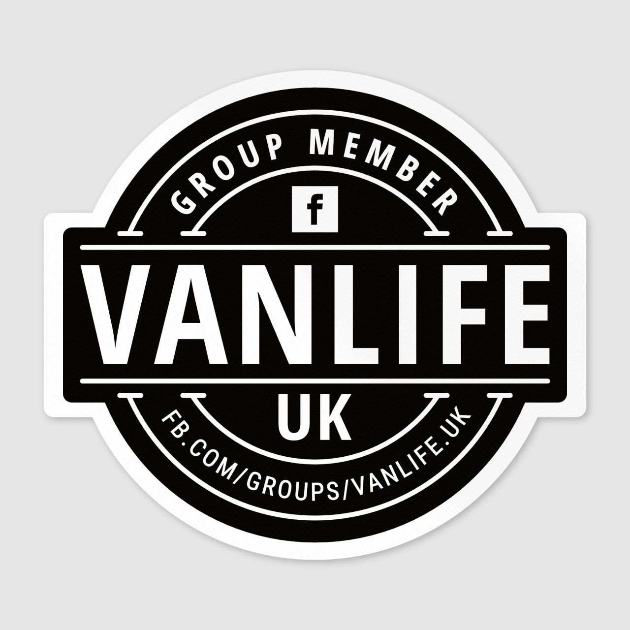 VanLife UK Facebook Group Sticker