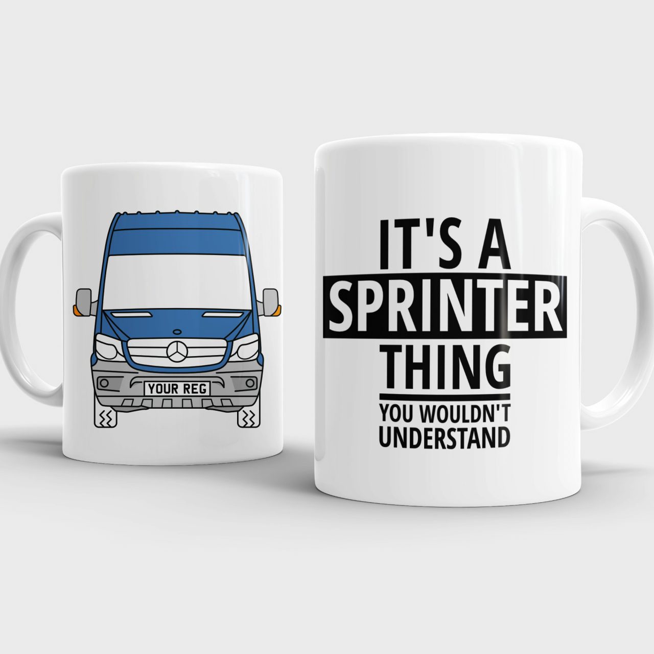 Mercedes Sprinter Van Style Personalised 11oz Ceramic Mug