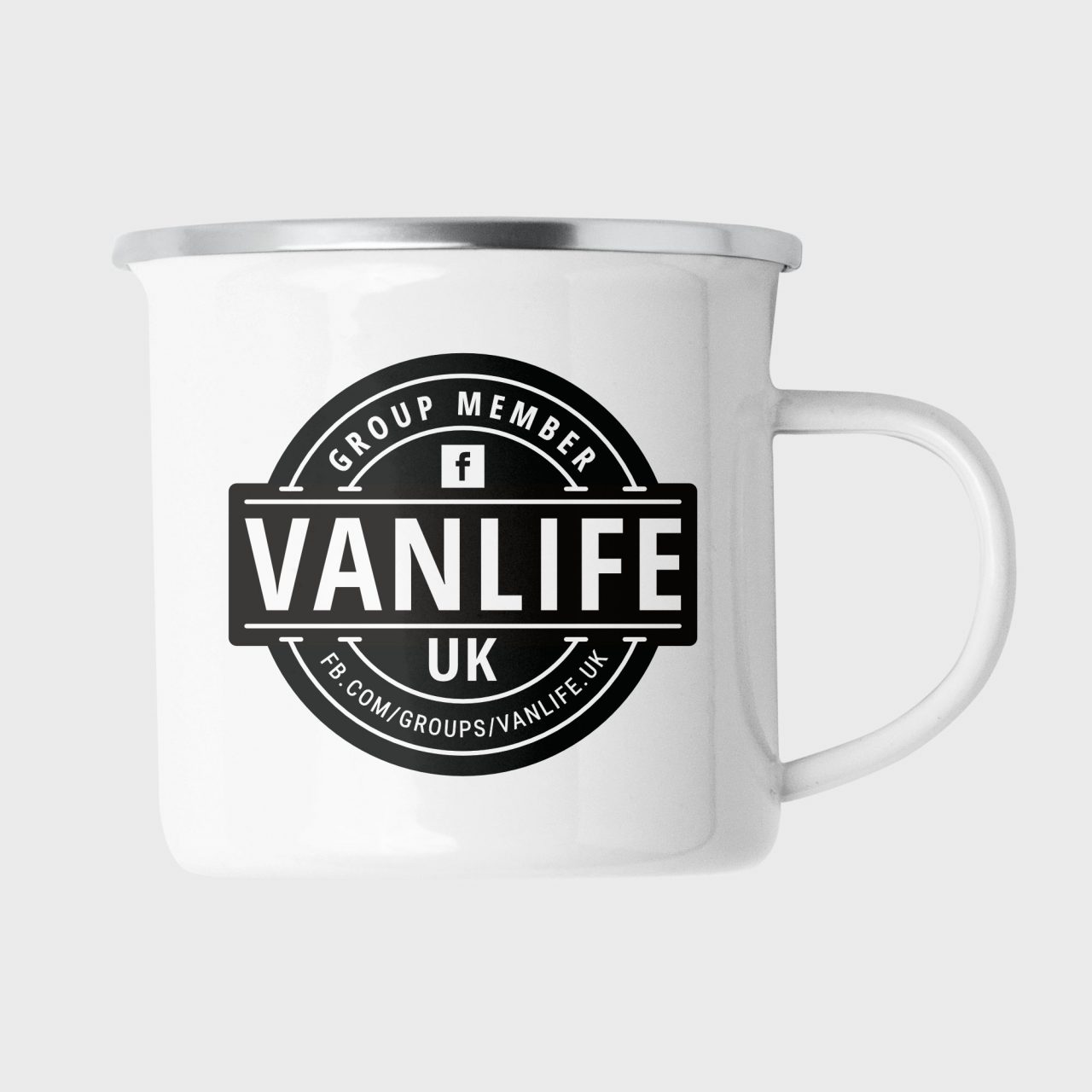 VanLife UK Facebook Group Enamel Mug (B-Grade)