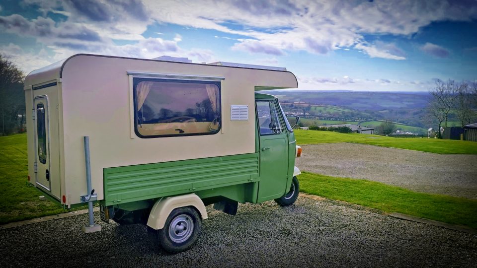 This incredible Italian micro camper van is 3 wheeling to massive adventures!