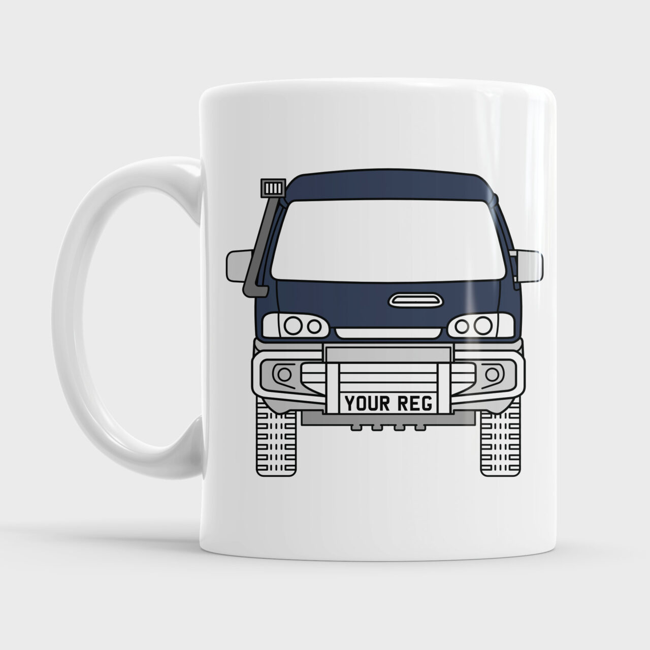 Blue Mitsubishi Delica S1 L400 Campervan Van Mug Cup Ceramic Gift Present Camper Mugs