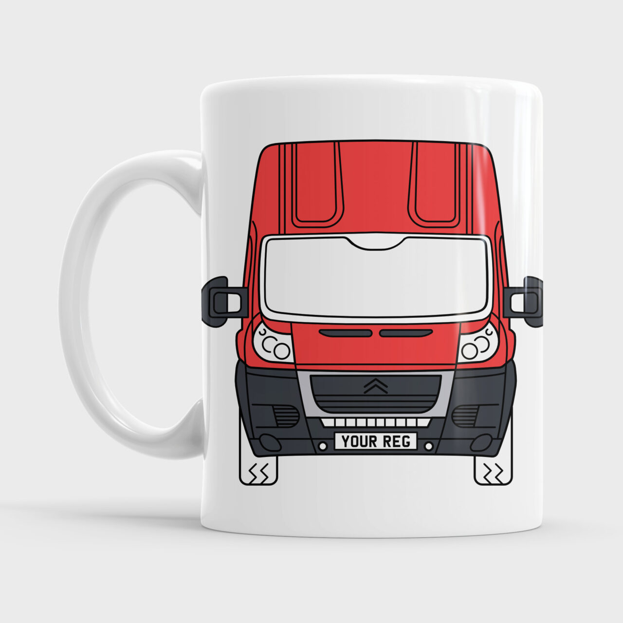 Red Citroen Relay Campervan VanLife Mug Gift