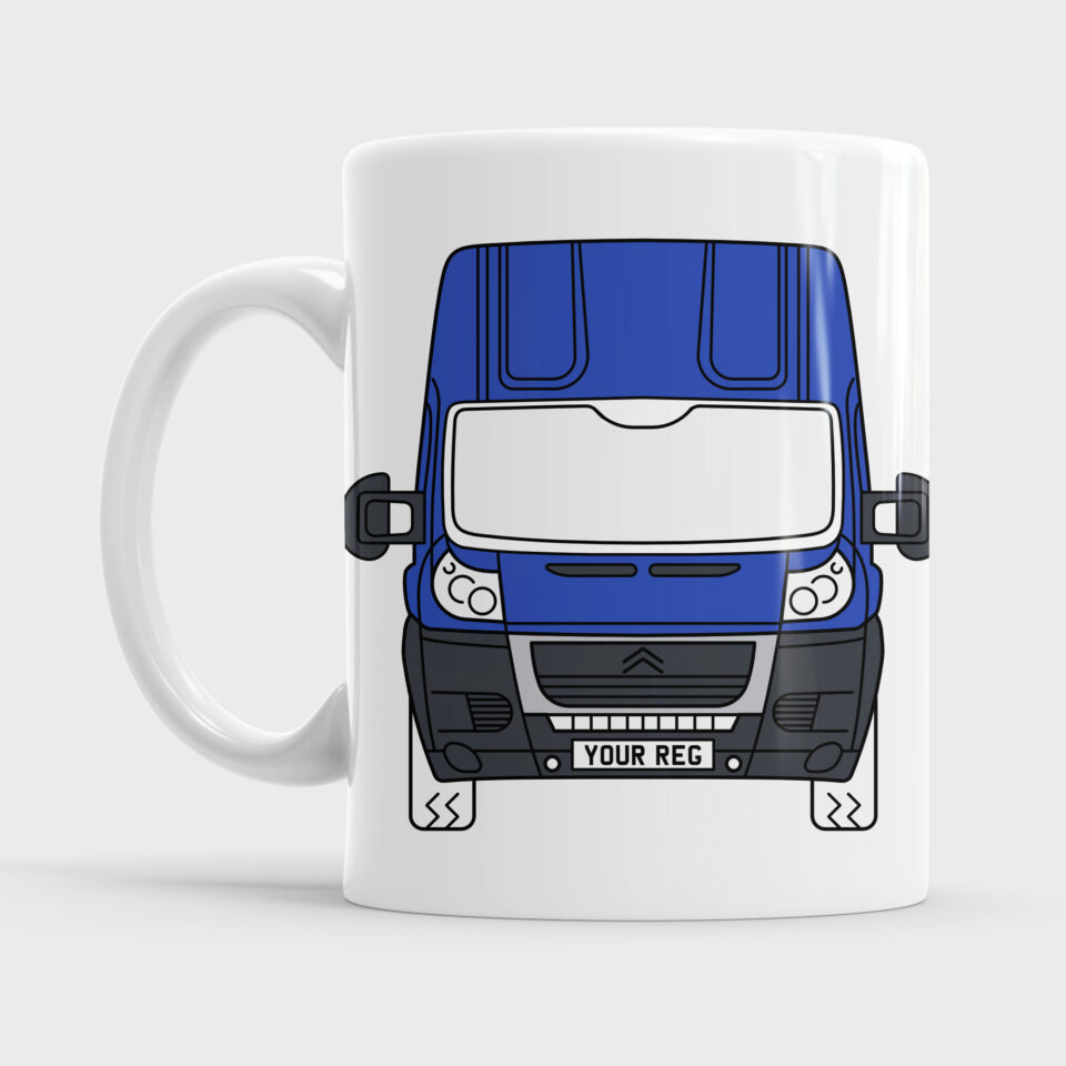 Blue Citroen Relay Campervan VanLife Mug Gift