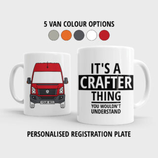 VW Volkswagen Crafter Campervan Van Mug Cup Ceramic Gift Present Camper Mugs