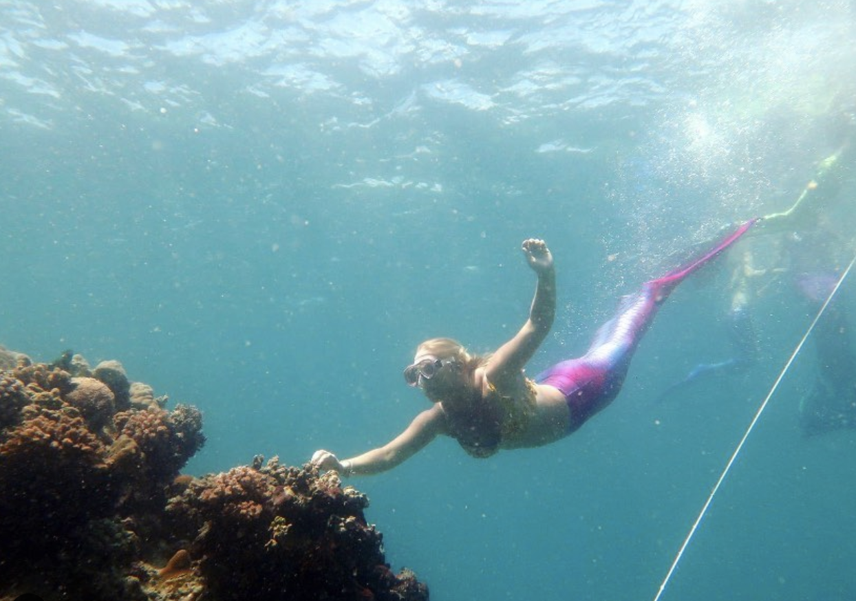 From Mermaid To Vanlifer | Kate Tells Us About Her Journey To Full Time Vanlife 5 Mermaid in the sea