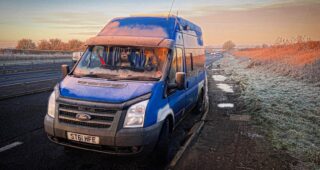 vanlife ford transit van