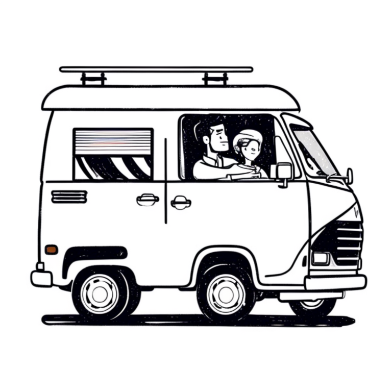 taking a campervan on a testdrive